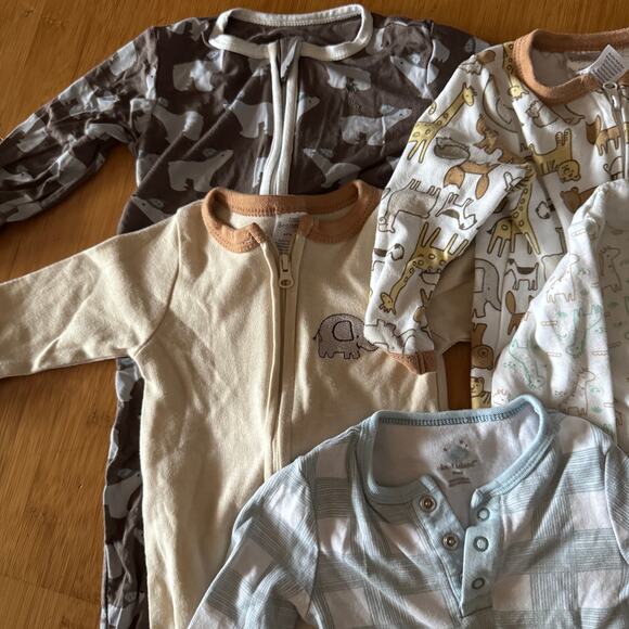Baby Boy Clothing Bundle 6-9 months long sleeve pajamas one piece - Picture 2 of 6